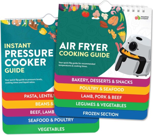 Air Fryer Cheat Sheet Magnets Cooking Guide Booklet