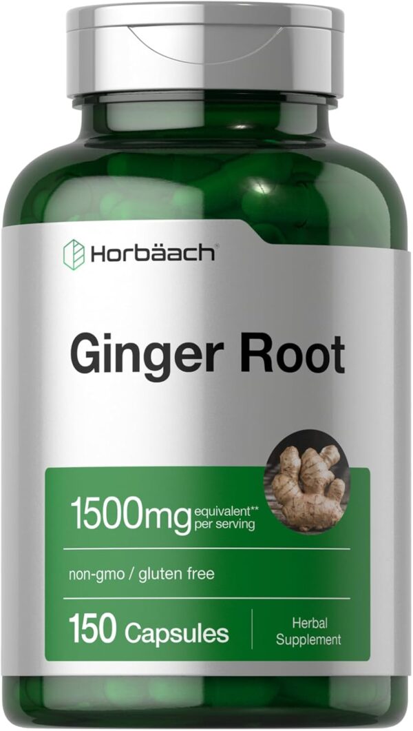 Horbäach Ginger Root Capsules 1500 mg